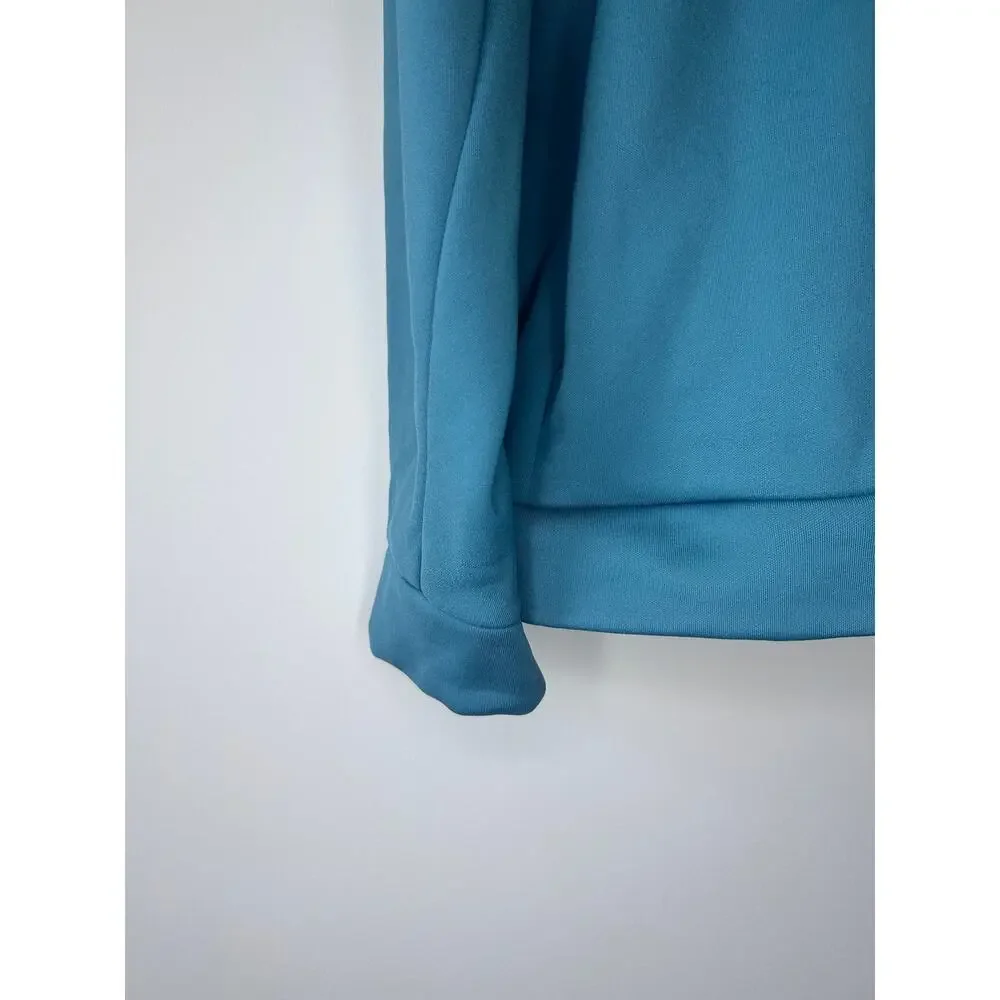 Nike Men's Performance Fleece Hoodie Teal Stretch Pullover Large